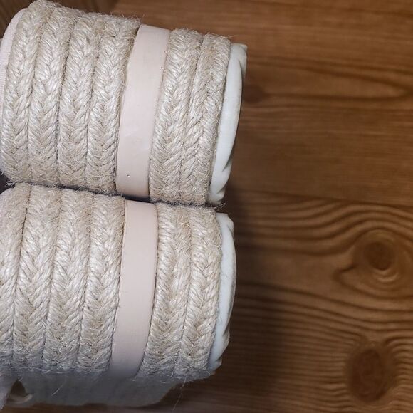 PULL&BEAR Flatform Espadrilles Pale Pink Sandles - Picture 7 of 9